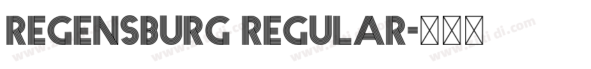 Regensburg Regular字体转换 Regensburg Regular字体转换